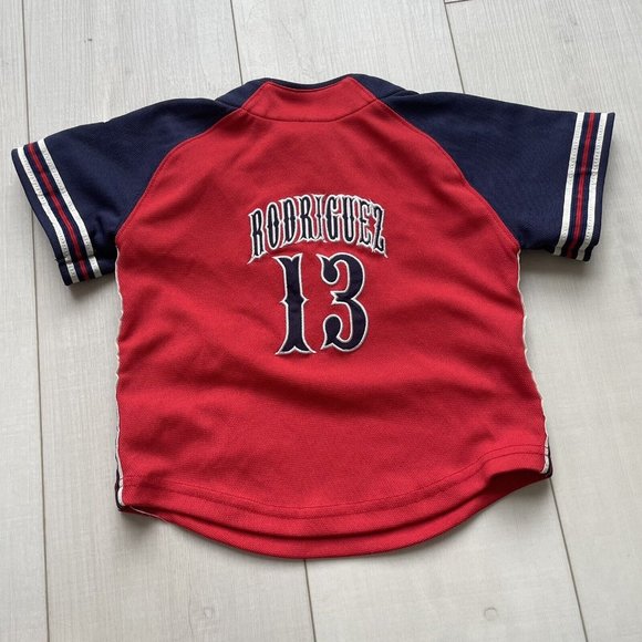 Alex Rodriguez Yankees Baby Jersey 24 Months MLB Button Up Red New York - Picture 3 of 3